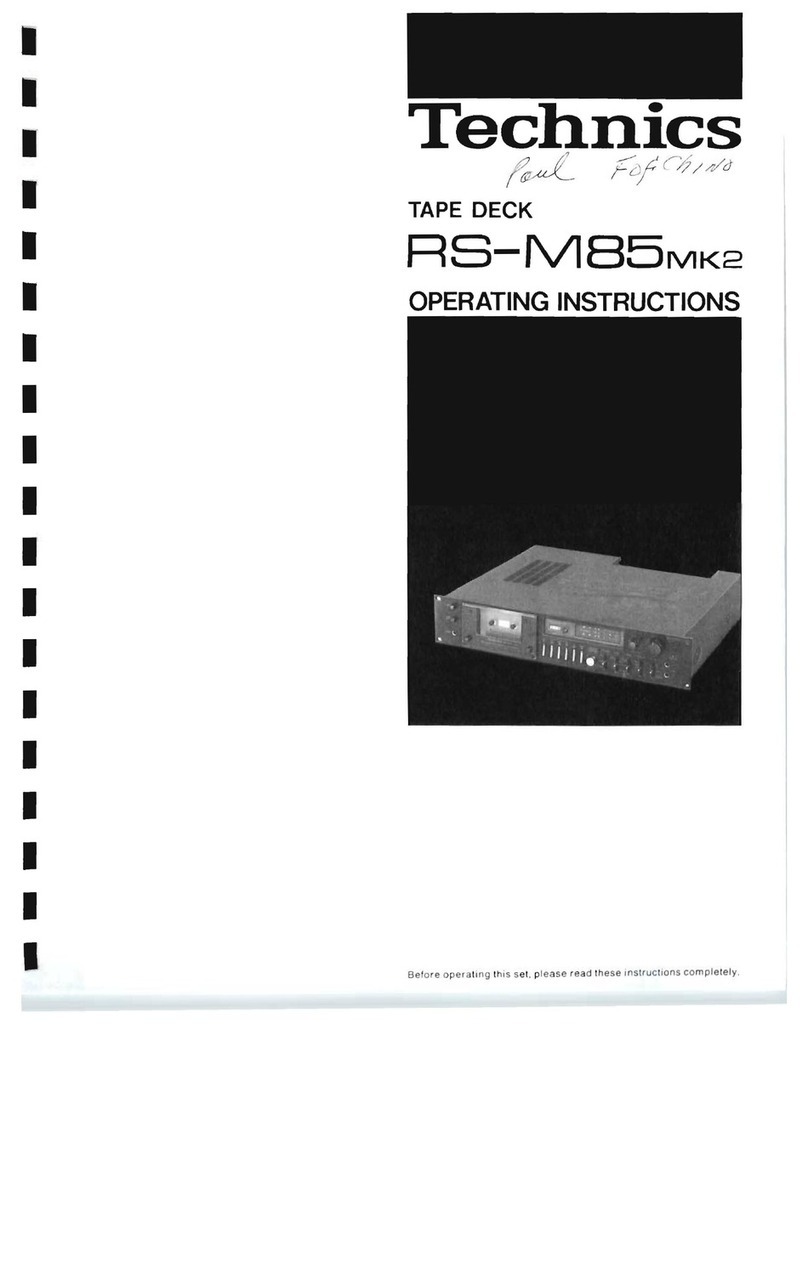 Technics RS-MB5MK2 operating instructions