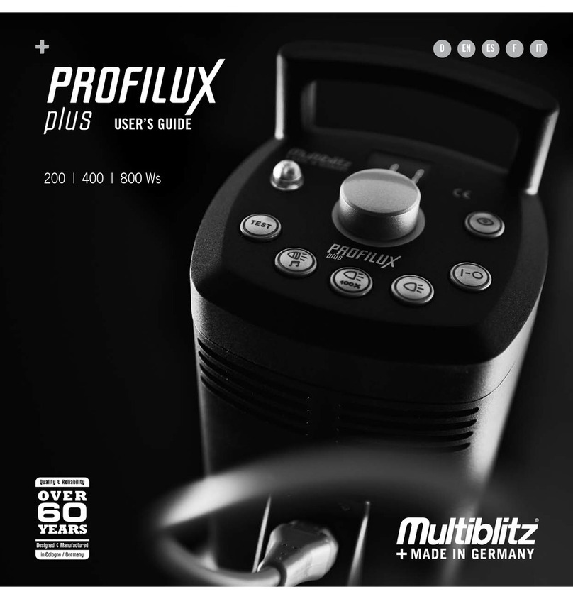 Multiblitz Profilux plus 200 Ws user guide