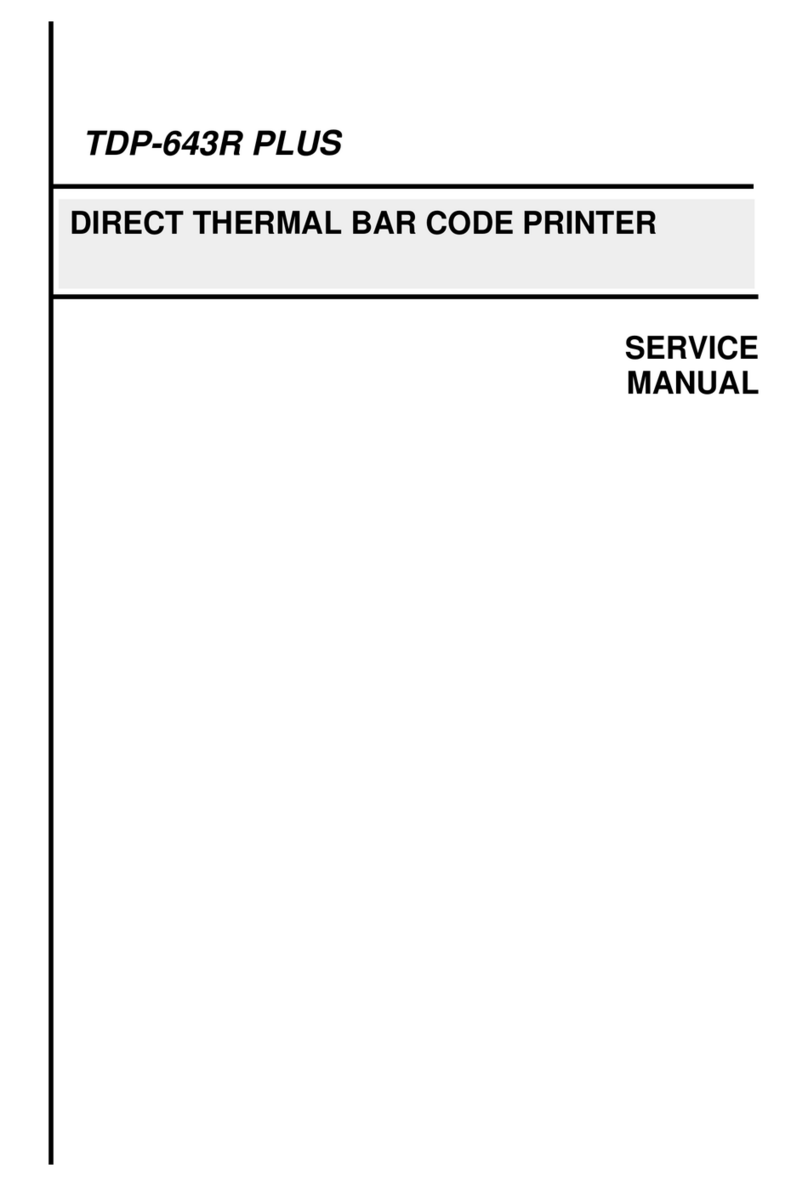 TSC TDP-643R Plus series User manual