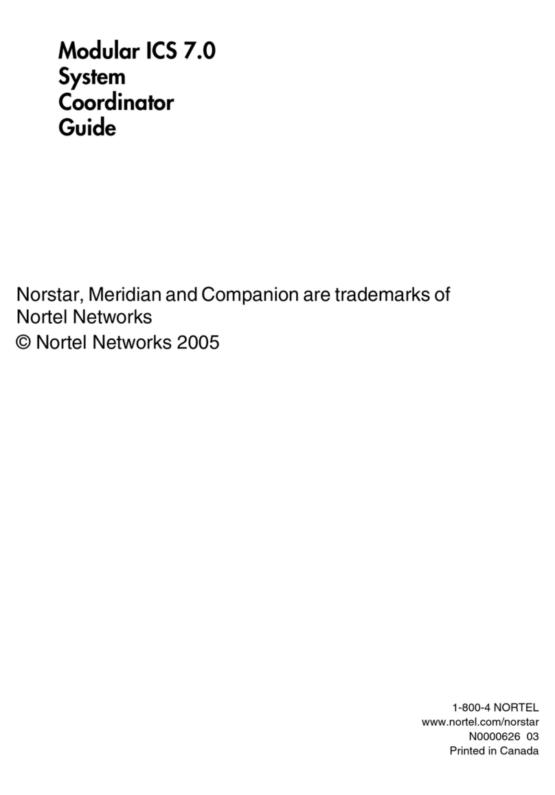 Norstar Modular ICS 7.0 System guide
