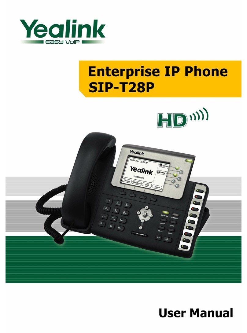 Yealink Yealink SIP-T28P User manual