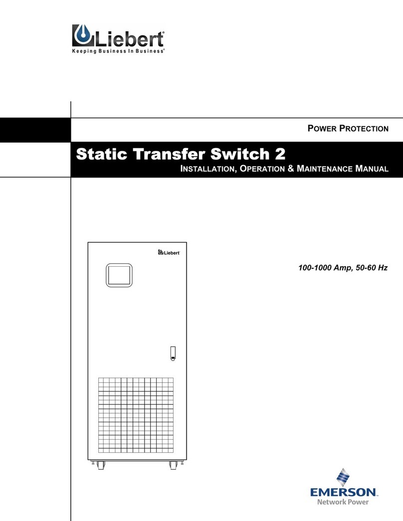 Liebert Static Transfer Switch 2 Instruction manual