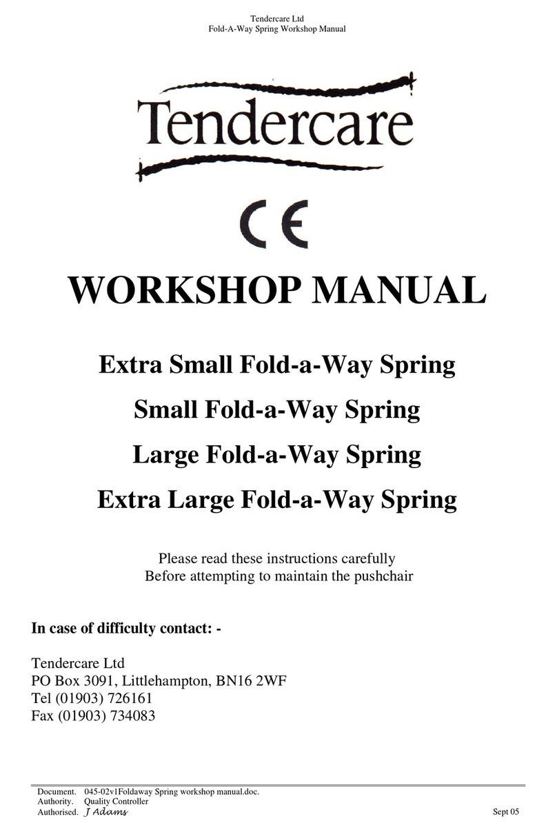 Tendercare Extra Small Fold-a-Way Spring Workshop manual