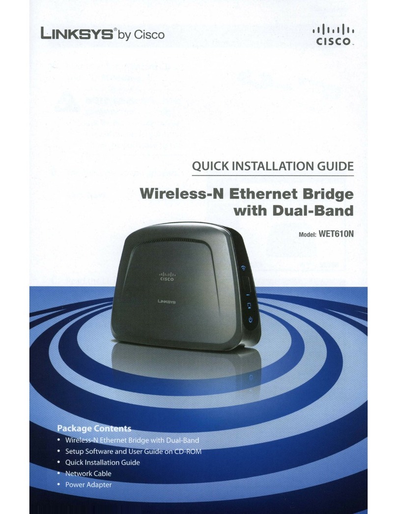Cisco Linksys WET610N User manual Cisco Linksys WET610N User manual