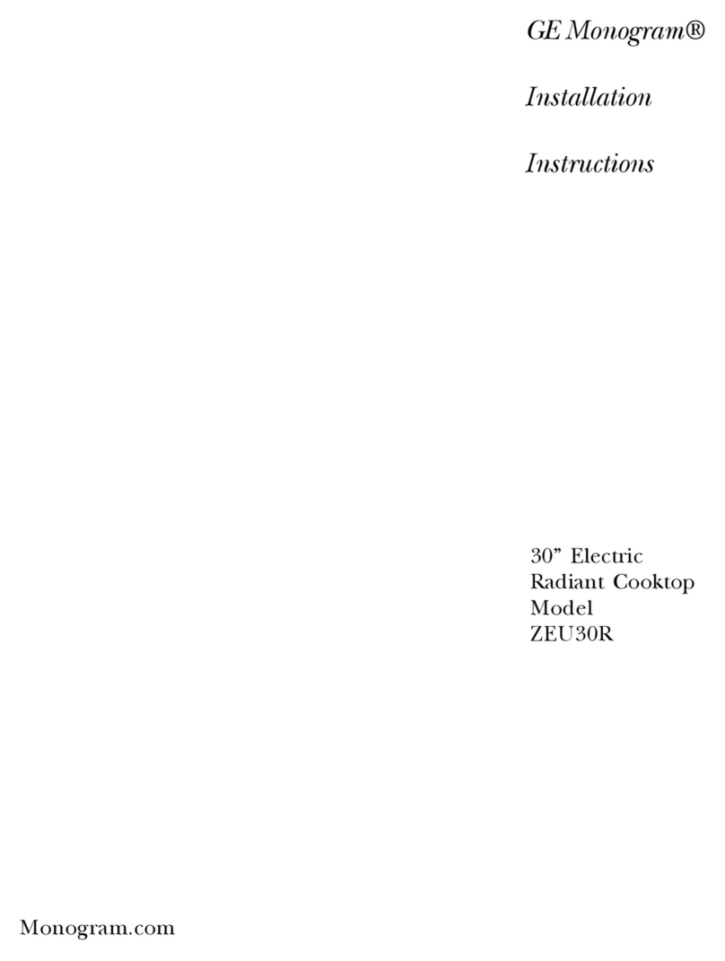 GE Monogram ZEU30R User manual