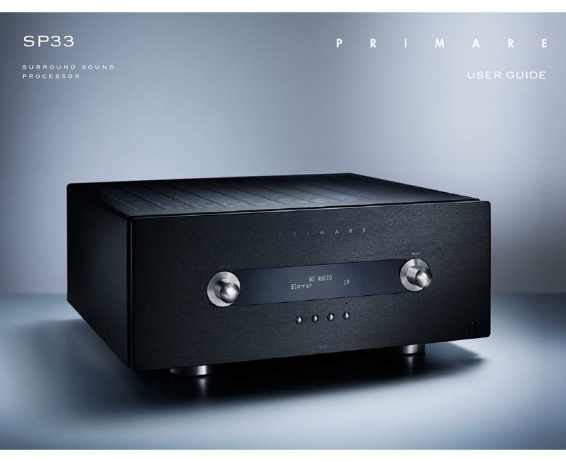 Primare SP33 User manual