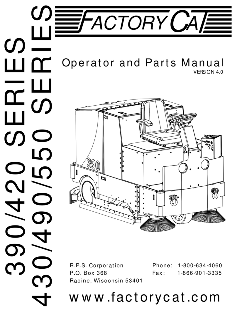 Factory Cat 390 Series Operator's manual