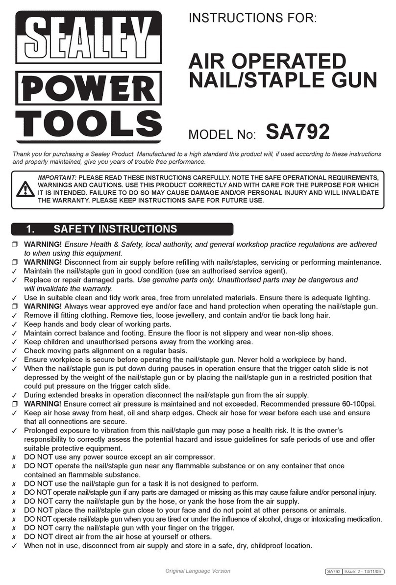 Sealey SA792 Instructions for use