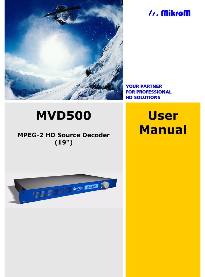 Mikrom MVD500 user manual
