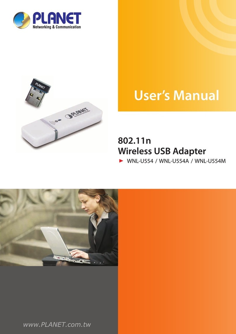 Planet Networking & Communication WNL-U554 user manual