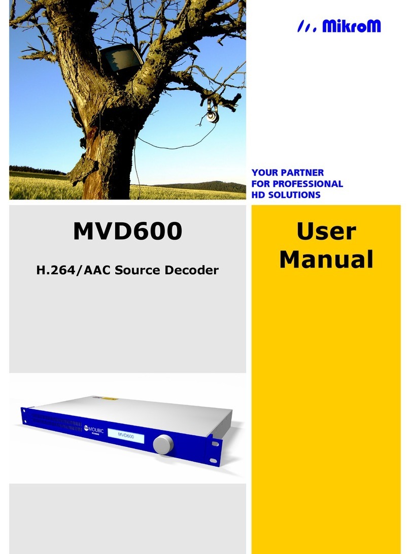 Mikrom MVD600 user manual