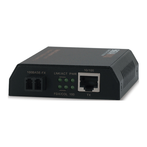SignaMax 100BaseTX/FX to 100BaseFX Converter Series user guide