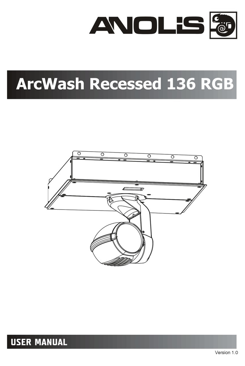 Anolis ArcWash Recessed 136 RGB User manual