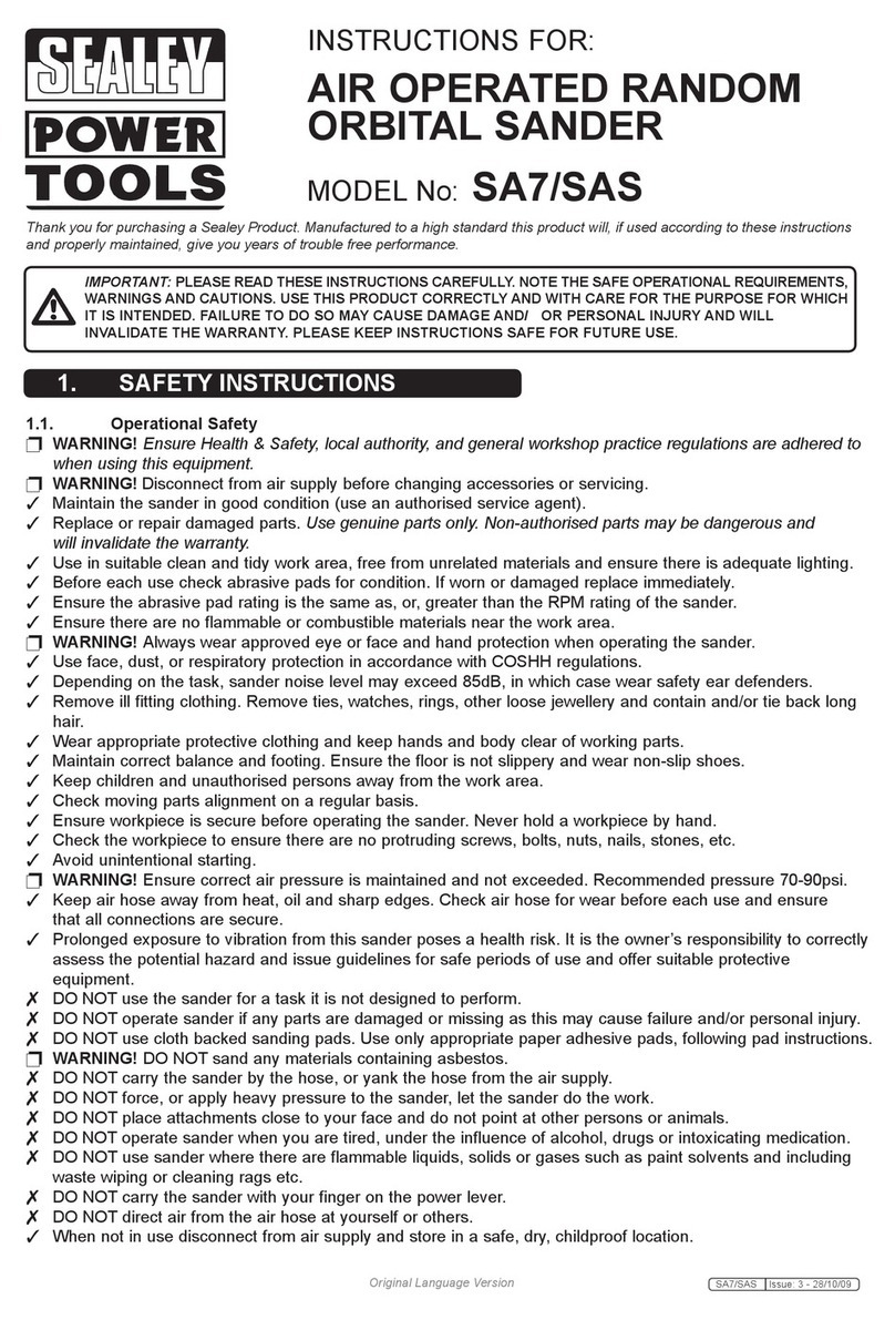 Sealey SA7/SAS User manual Sealey SA7/SAS User manual