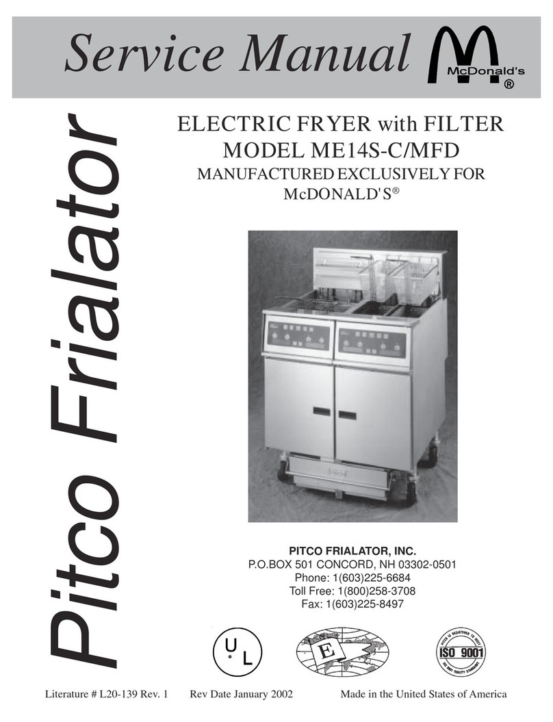 Pitco ME14S-C/MFD User manual