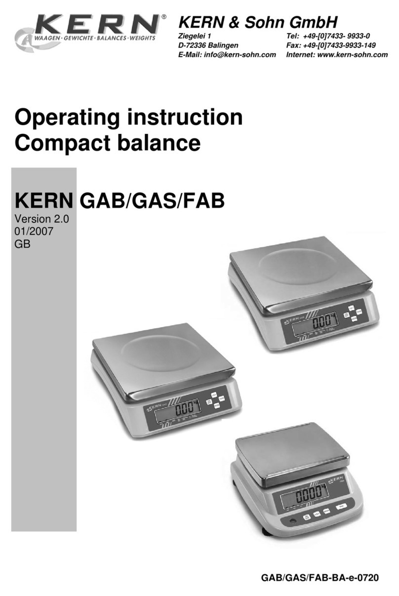 KERN GAB User manual