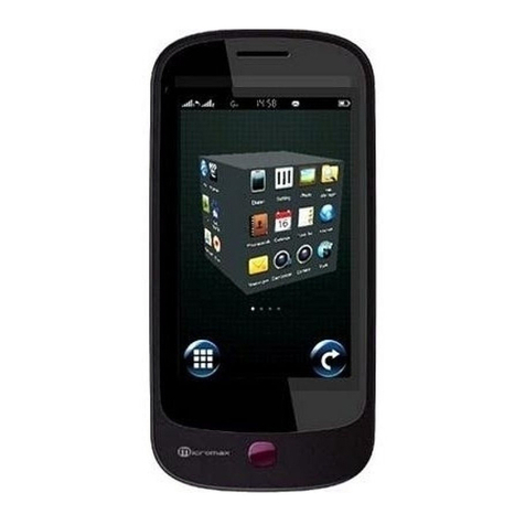 Micromax X550-Qube User manual