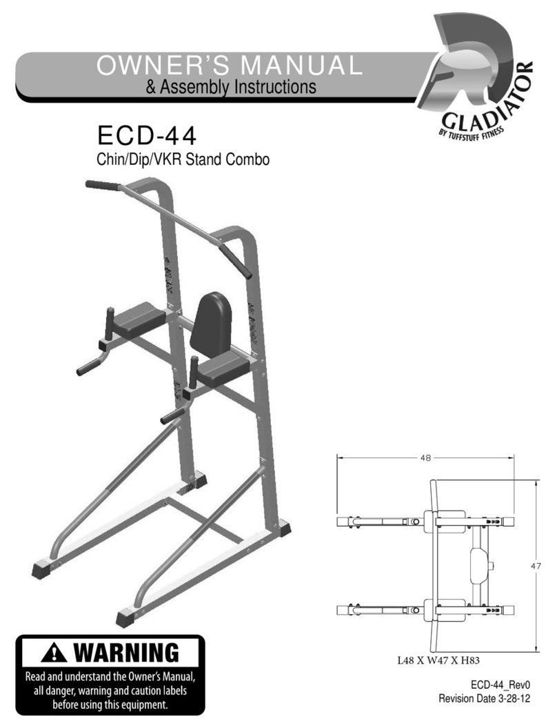 Gladiator ECD-44 Use and care manual
