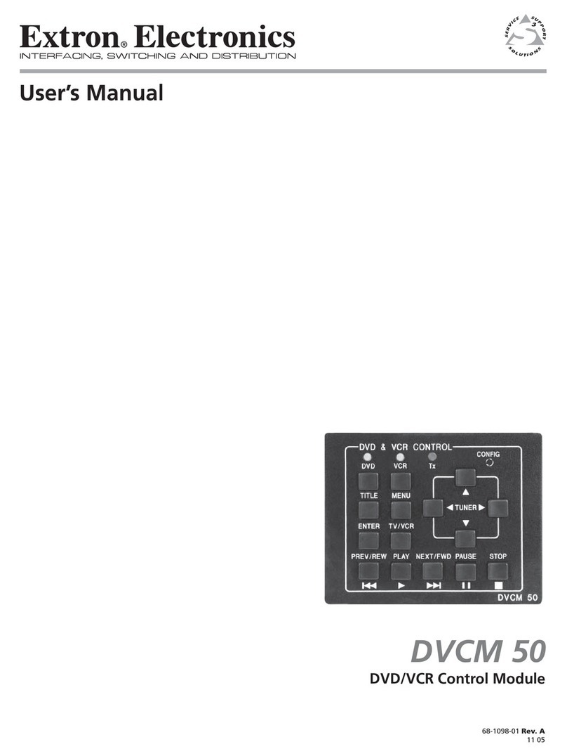 Extron electronics DVCM 50 user manual Extron electronics DVCM 50 user manual