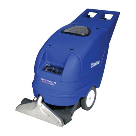 Clarke Clean Track 18 Wash Rinse User manual