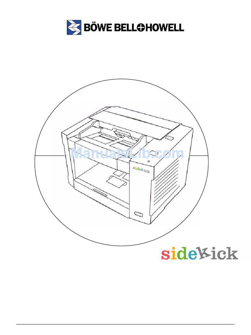 Bell and Howell Sidekick 1200 Operator maintenance