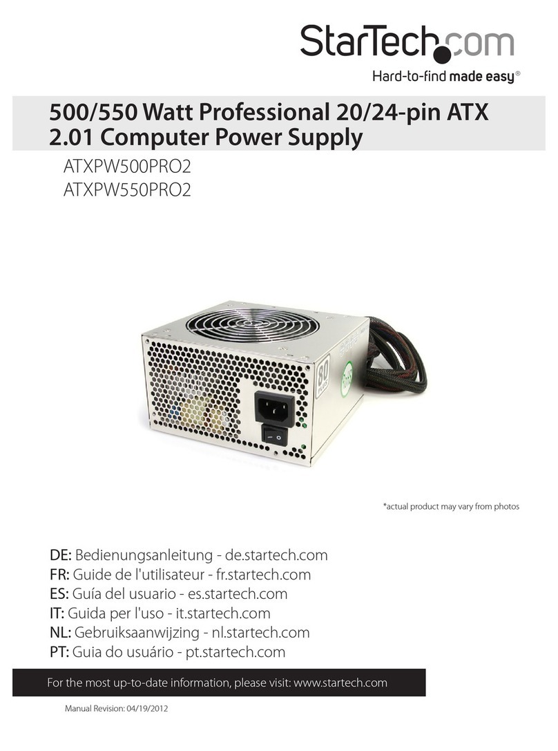 StarTech.com ATXPW500PRO2 User manual