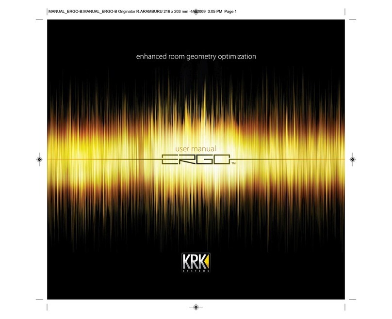 KRK ERGO user manual