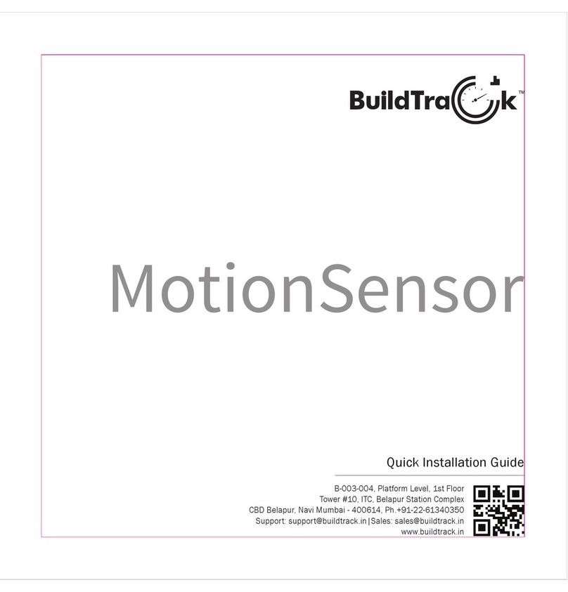 BuildTrack MotionSensor Quick installation guide