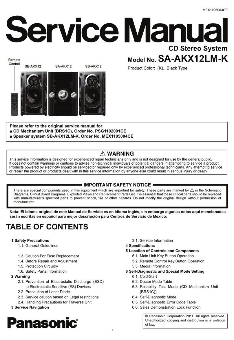 Panasonic SA-AKX12LM-K User manual