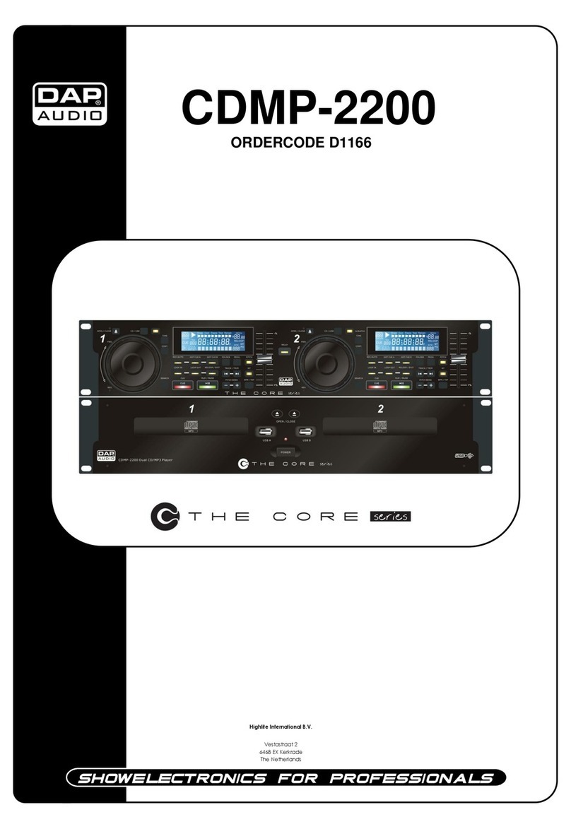 DAPAudio CDMP-2200 User manual