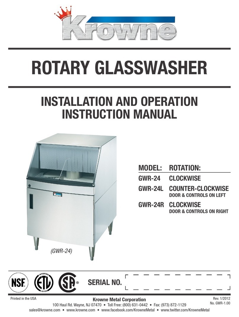 Krowne GWR-24 Installation and operation instruction manual