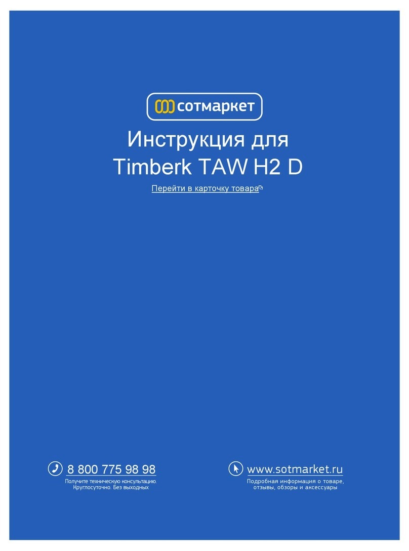 Timberk TAW H2 D (BL) instruction manual