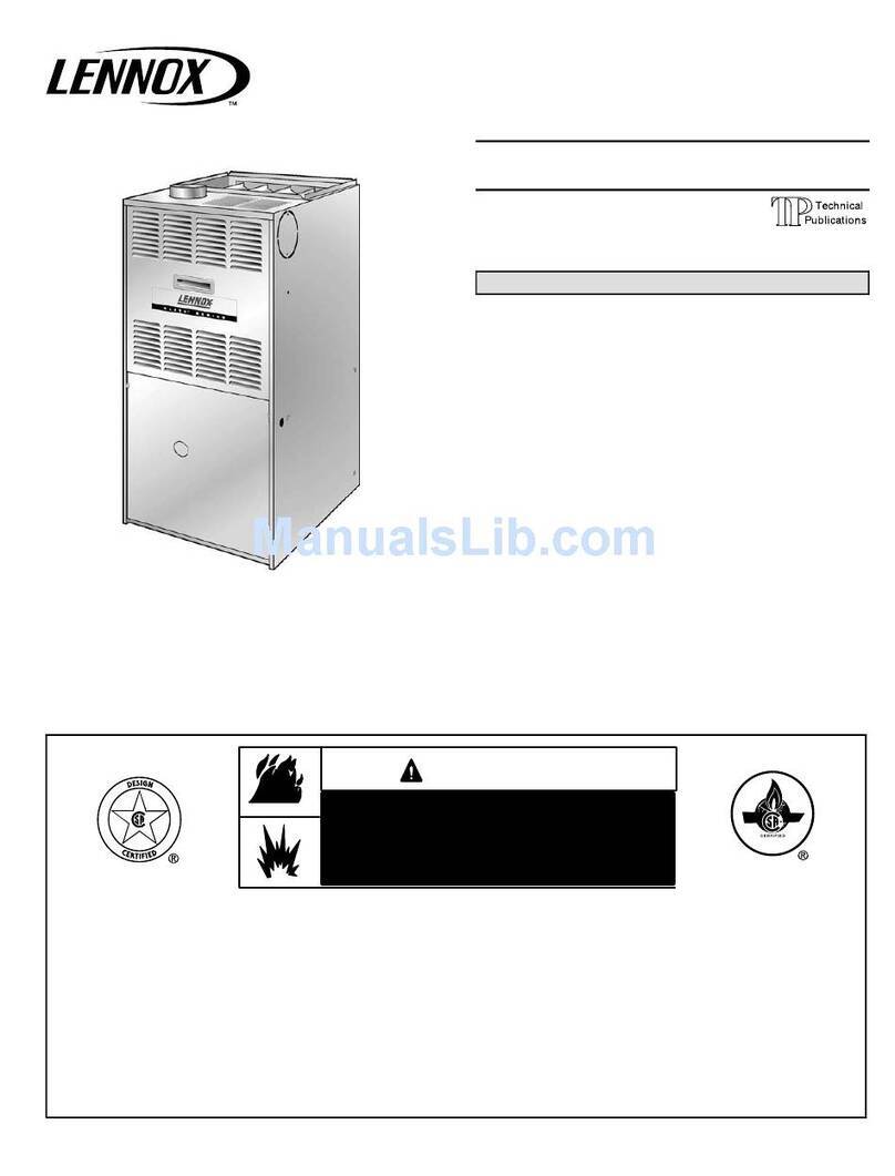 Lennox G60UH Series User manual Lennox G60UH Series User manual