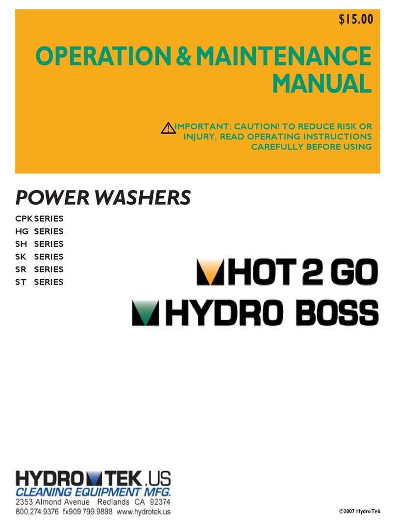 Hydro Tek CPK SERIES Operation & maintenance manual