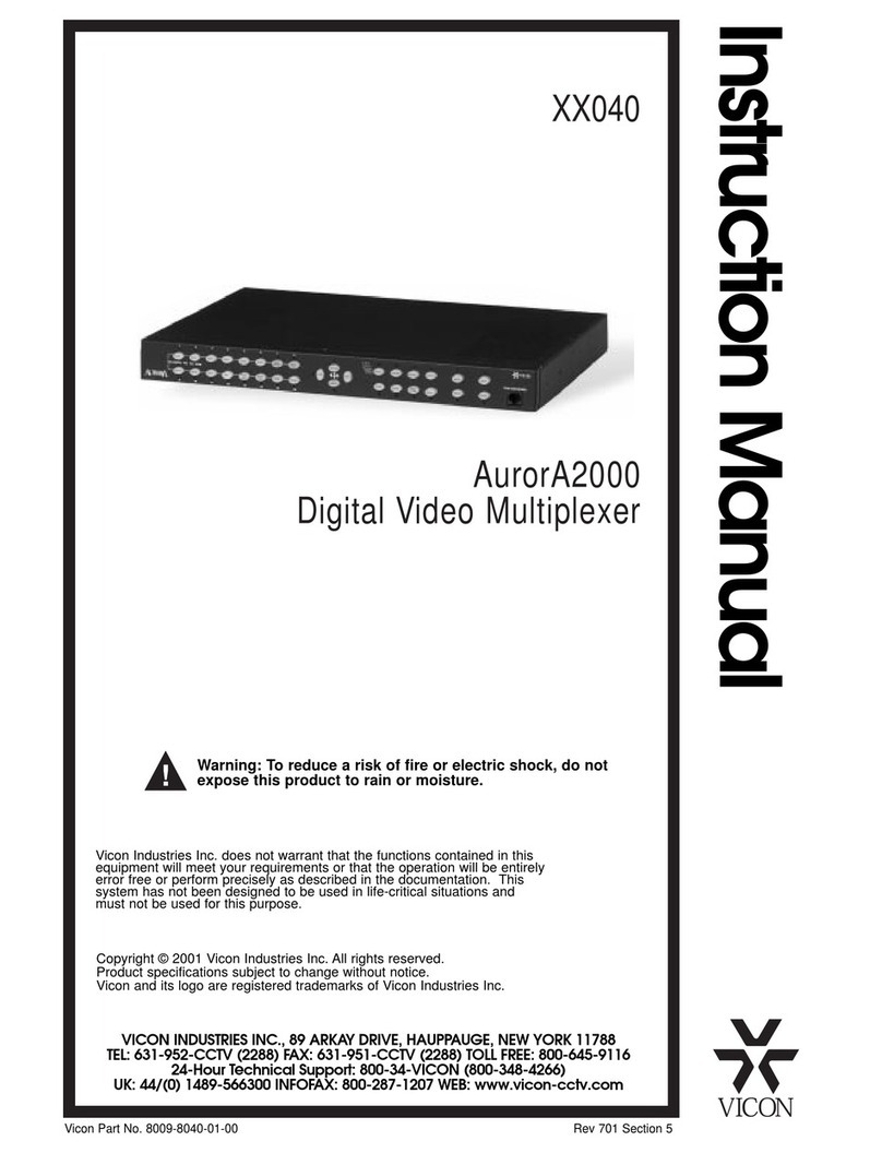 Vicon AurorA2000 instruction manual