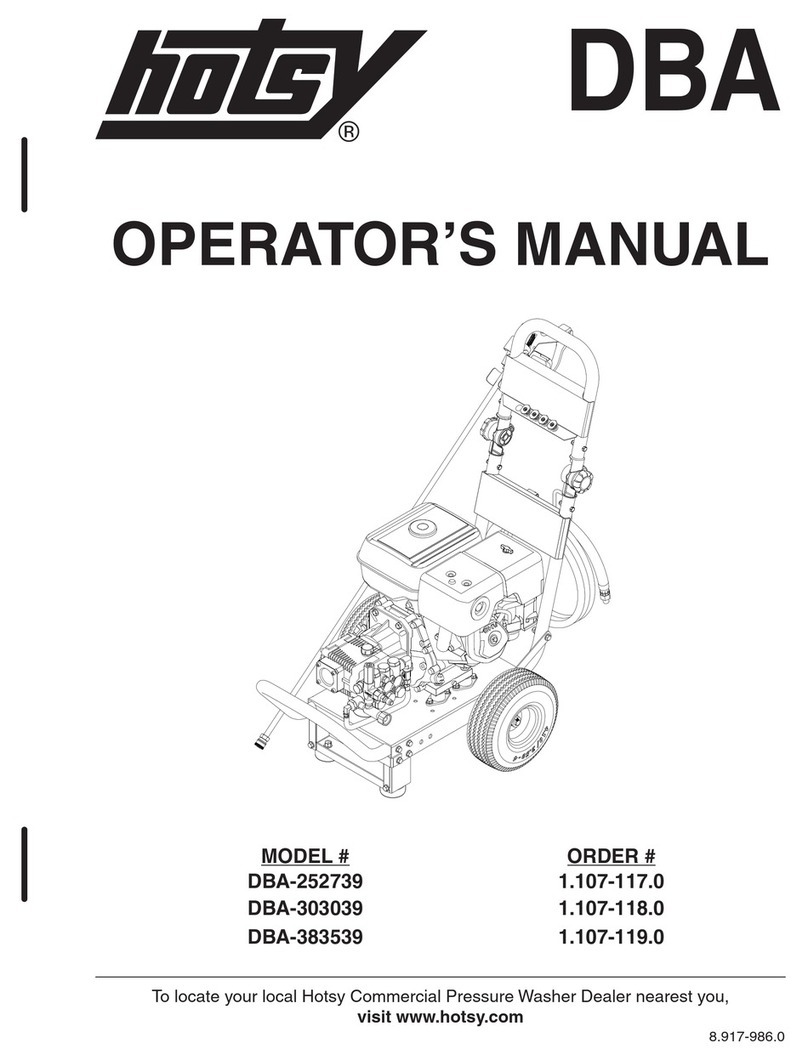 Hotsy DBA-252739 Operator's manual