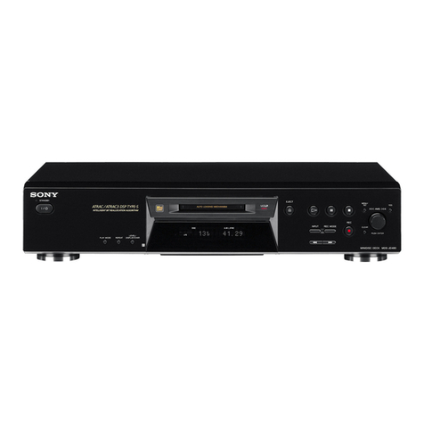 Sony MDS-JE480 User manual
