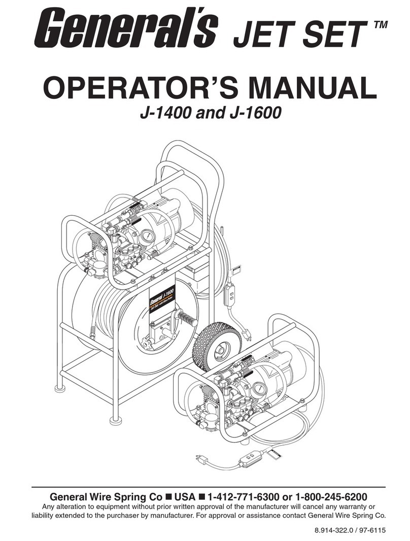 General J-1400 Operator's manual