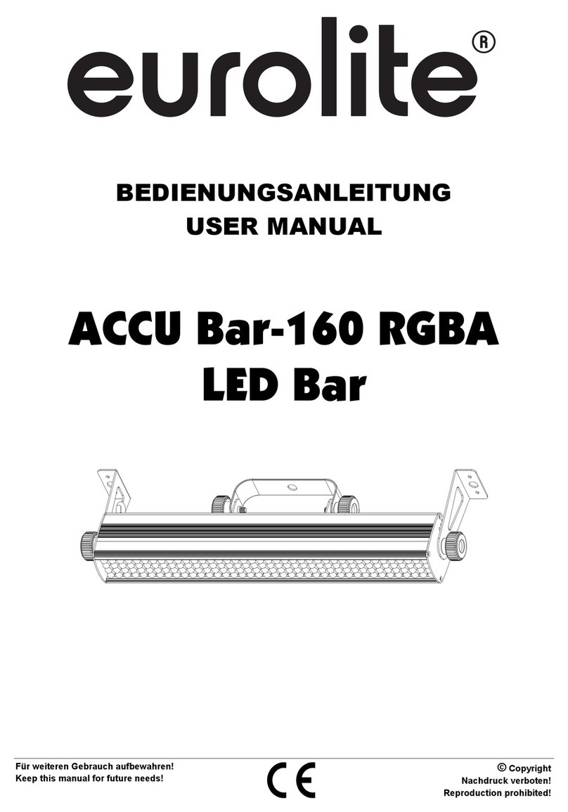 EuroLite ACCU Bar-160 RGBA user manual