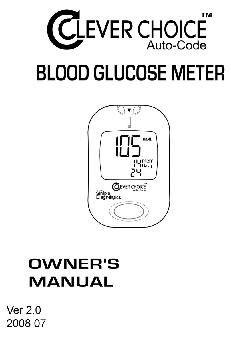 Clever Choice Auto-Code Blood Glucose MonitoringSystem User manual