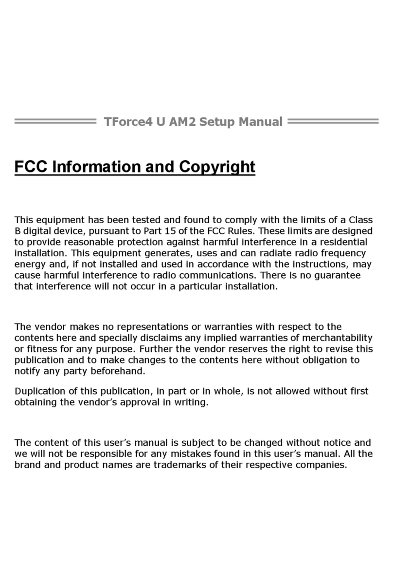 Biostar TFORSCE4 U AM2 User guide Biostar TFORSCE4 U AM2 User guide