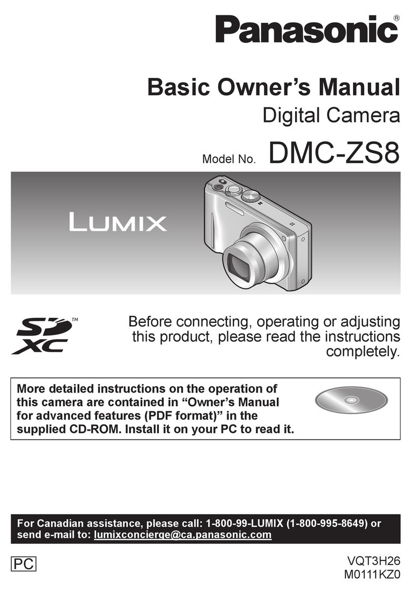 Panasonic Lumix DMC-ZS8 Basic owner's manual