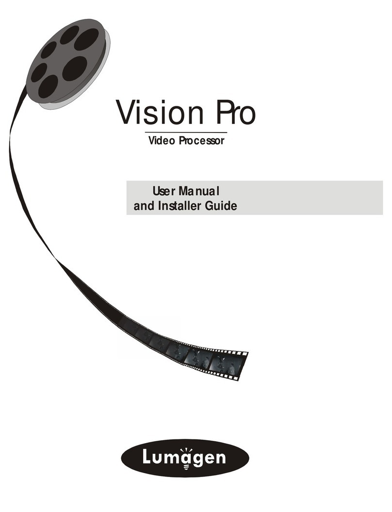 Lumagen Vision Pro User manual and installer guide