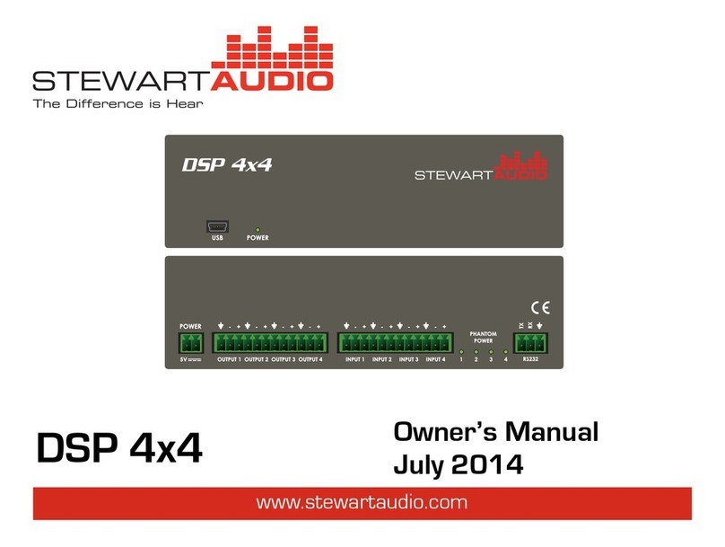 Stewart Audio DSP 4x4 owner's manual