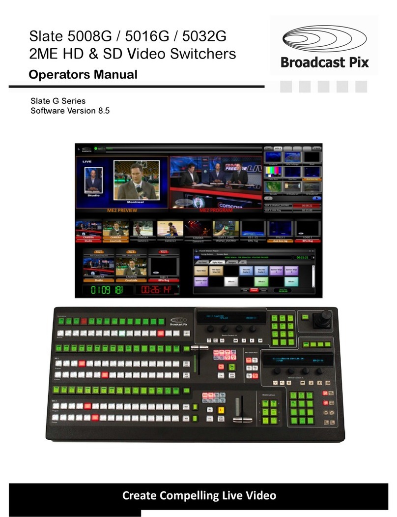 Broadcast Pix Slate 5008G User manual