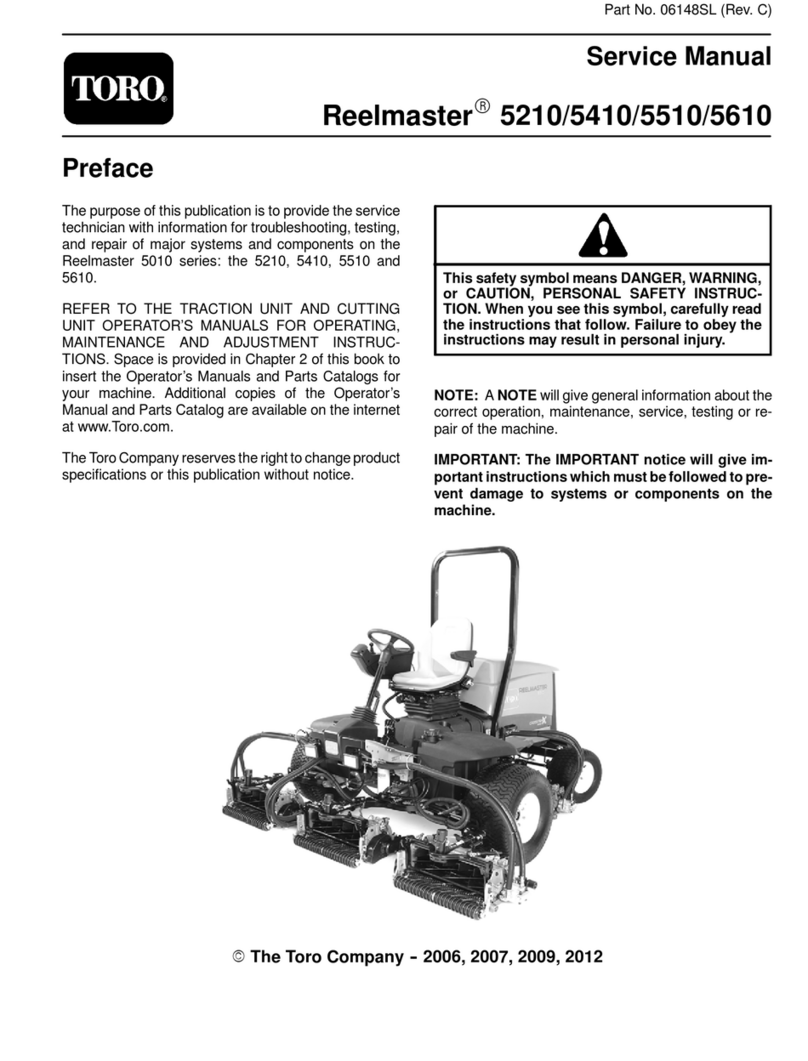 Toro Reelmaster 5210 User manual