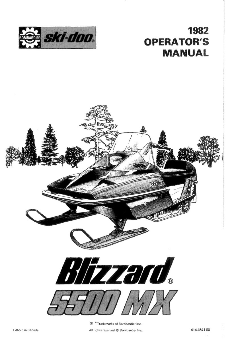 Ski-Doo 1982 Blizzard 5500 MX User manual