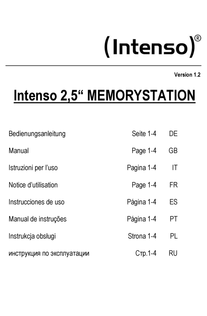 Intenso Hi-Speed USB 2.0 hard drive User manual
