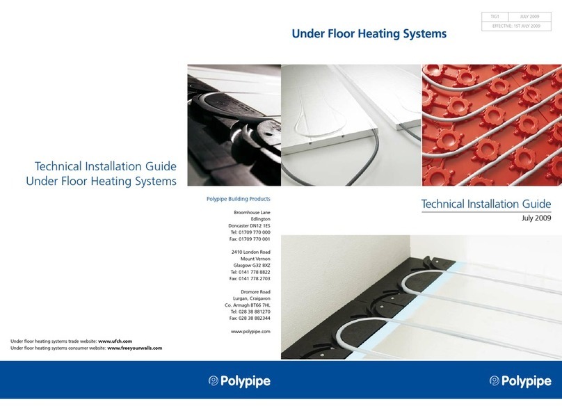 Polypipe Under Floor Heating Systems Technical installation manual