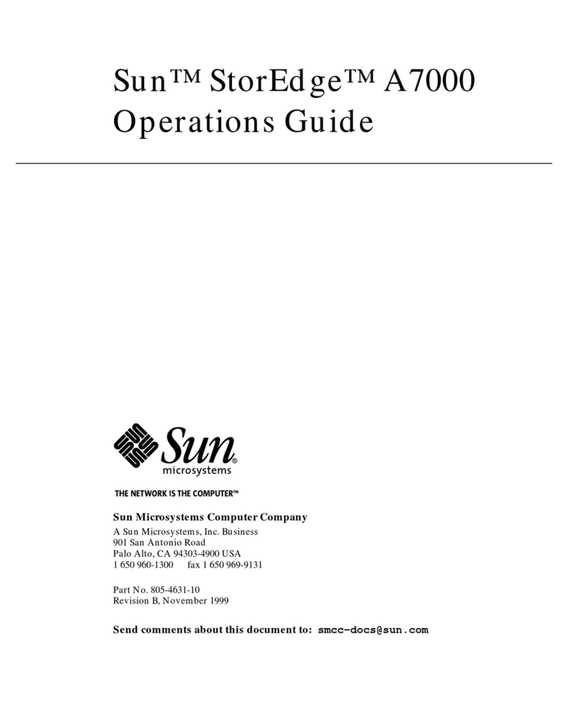 Sun Microsystems Storedge A7000 Operation guide